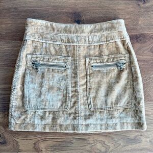 Free People Soft Beige Utility Mini Skirt | Size 0